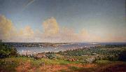 Jasper Francis Cropsey The Narrows from Staten Island Sweden oil painting artist